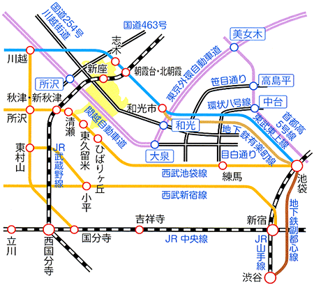 新座へのアクセス